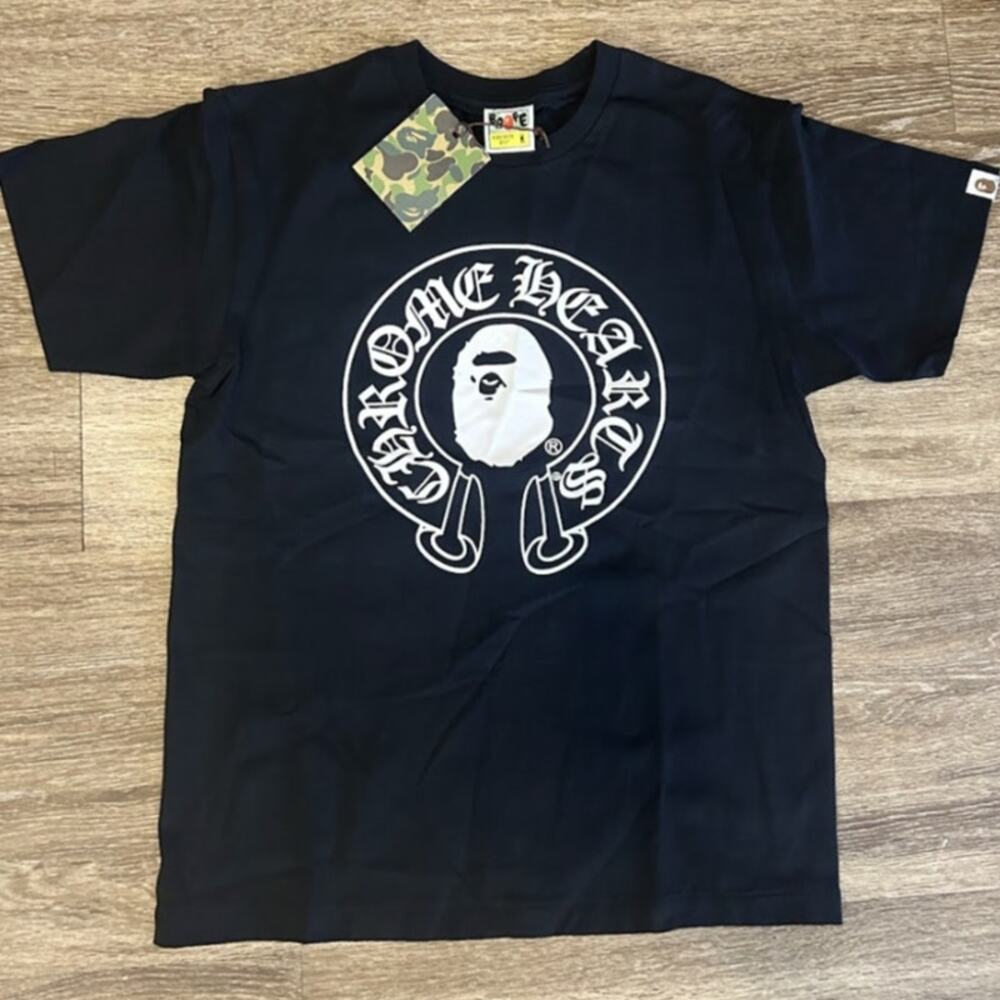 Black Bape Chrome Hearts Shirt